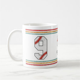 Vintage Retro Honkbal Nummer 7 Varsity Koffiemok