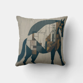 vintage retro horse kussen