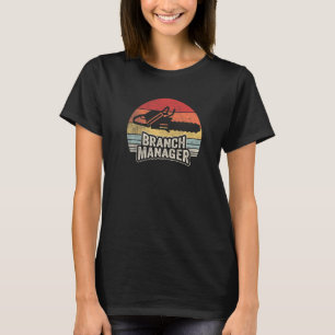 Vintage Retro Houthakker Boomverzorger Logger Tak T-shirt