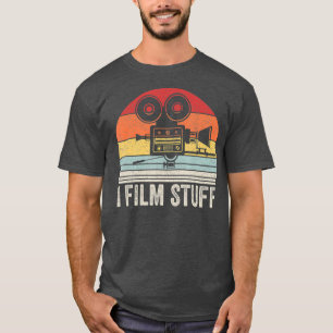 Vintage Retro I Film Stuff Shirt Filmmaker Gift