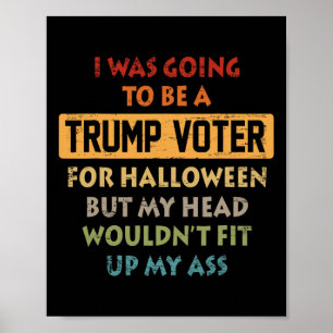 Vintage Retro Ik Ging Op Trump Stemmen Voor Poster