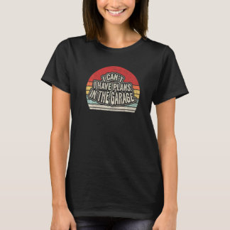 Vintage Retro ik kan geen plannen hebben in de koo T-shirt