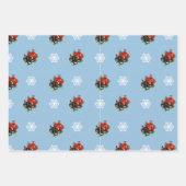 Vintage Retro Inpakpapier Plat Vel Set van 3 (Voorkant 3)