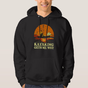 Vintage Retro Kajak Kano Bootvaren Kajakvaren Doet Hoodie