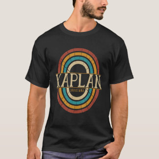 Vintage Retro Kaplan Louisiana LA Mannen Souven T-shirt