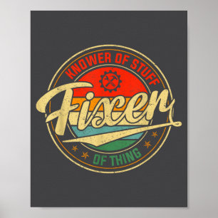Vintage Retro Kenner Van Dingen Fixer Van Dingen G Poster