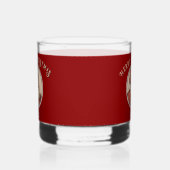 Vintage Retro Kerstman Whisky Glas (Links)