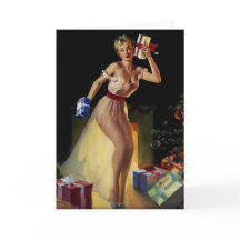 Vintage Retro Kerstmis met Pinup