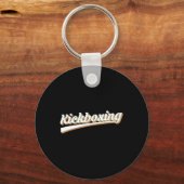 Vintage Retro Kickboksen Kickbokser Sleutelhanger (Voorkant)