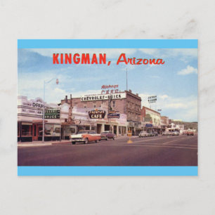Vintage Retro Kingman Arizona Briefkaart