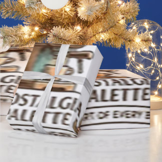 Vintage Retro Koffie Espressiemachine Elegante Ver Cadeaupapier