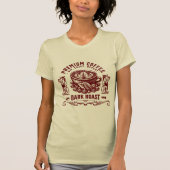 Vintage Retro Koffiedrinker T-Shirt (Voorkant)