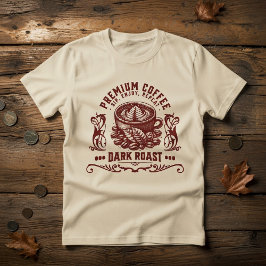 Vintage Retro Koffiedrinker T-Shirt