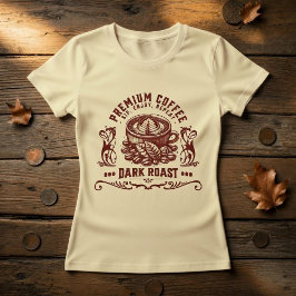 Vintage Retro Koffiedrinker T-Shirt