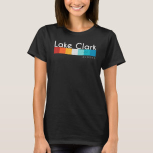 Vintage Retro Lake Clark Ak Alaska Hikers en Camp T-shirt