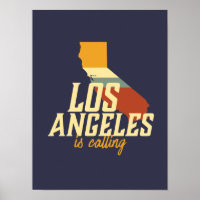Vintage Retro Los Angeles California CA USA City
