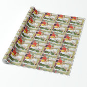 Vintage Retro mama en Kinderen Cadeaupapier (Uitgerold)