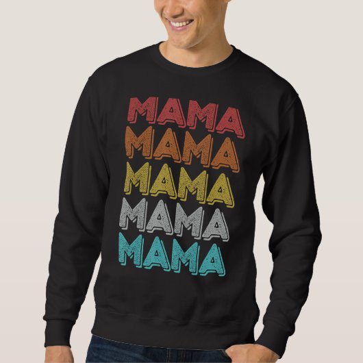 Vintage Retro Mama Trui (Voorkant)
