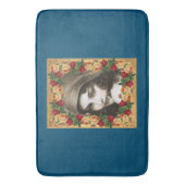 vintage Retro met kant en bloemen Badmat (Voorkant Verticaal)