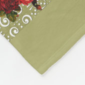vintage Retro met kant en bloemen Fleece Deken (Hoek)