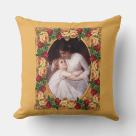 vintage Retro met kant en bloemen Kussen