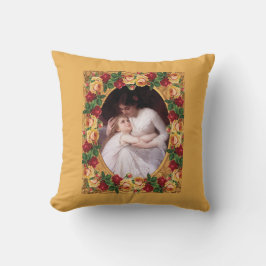 vintage Retro met kant en bloemen Kussen