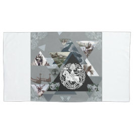 vintage Retro met kant en bloemen Kussensloop