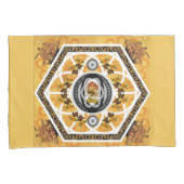 vintage Retro met kant en bloemen Kussensloop (Voorkant-Rechts)