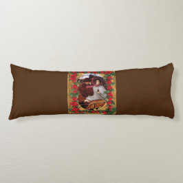 vintage Retro met kant en bloemen Lichaamskussen