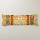 vintage Retro met kant en bloemen Lichaamskussen (Achterkant)