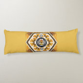 vintage Retro met kant en bloemen Lichaamskussen (Achterkant)