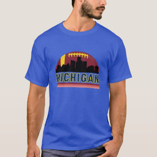 Vintage Retro Michigan Skyline T-shirt