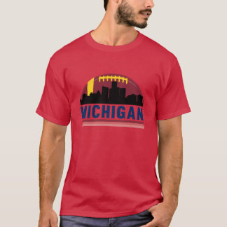 Vintage Retro Michigan Snelweg Overgroot T-shirt