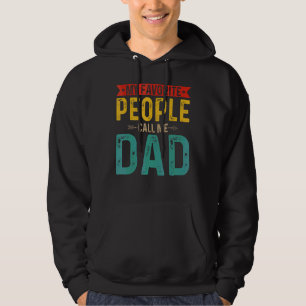 Vintage Retro Mijn favoriete mensen noemen me papa Hoodie