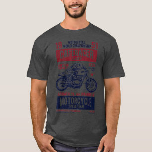 Vintage Retro-motorfiets, motorfiets, motorfiets T-shirt