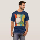 Vintage Retro Mozzarella Cheese T-shirt (Voorkant volledig)