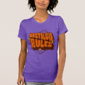 Vintage Retro Nostalgia Rules T-shirt (Voorkant)