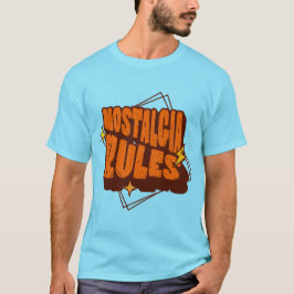 Vintage Retro Nostalgie Is De Regel T-shirt