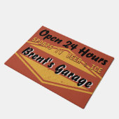 Vintage Retro Nostalgische Garage Deurmat (Schuin)