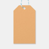 Vintage retro ontwerp bloemmotief groen cadeaulabel (Achterkant)