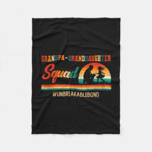 Vintage retro opa kleindochter squad vaders fleece deken