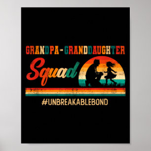 Vintage retro opa kleindochter squad vader's poster