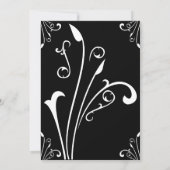 Vintage Retro Ornament Feest Kaart (Achterkant)