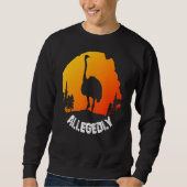 Vintage Retro Ostrich zou 1 Trui (Voorkant)