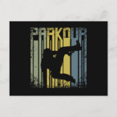 Vintage Retro Parkour Freerunning Briefkaart (Voorkant)