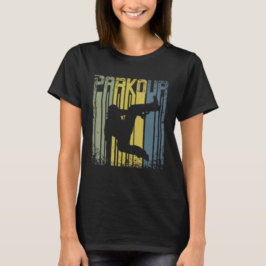 Vintage Retro Parkour Freerunning T-shirt (Voorkant)