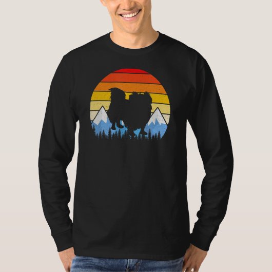 Vintage Retro Pekingese T Shirt Pekingese Lovers (Voorkant)