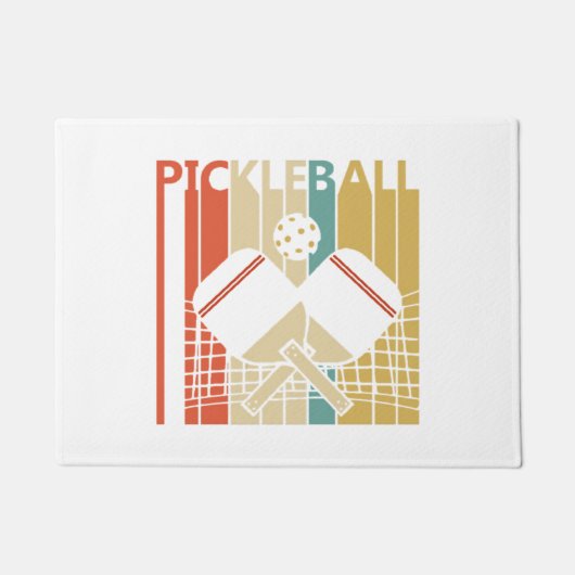 Vintage Retro Pickleball  Deurmat (Voorkant)