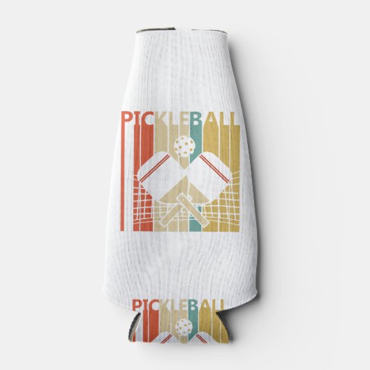 Vintage Retro Pickleball Flesjeskoeler (Voorkant)