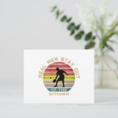 Vintage Retro Pickleball Funny Briefkaart (Staand voorkant)